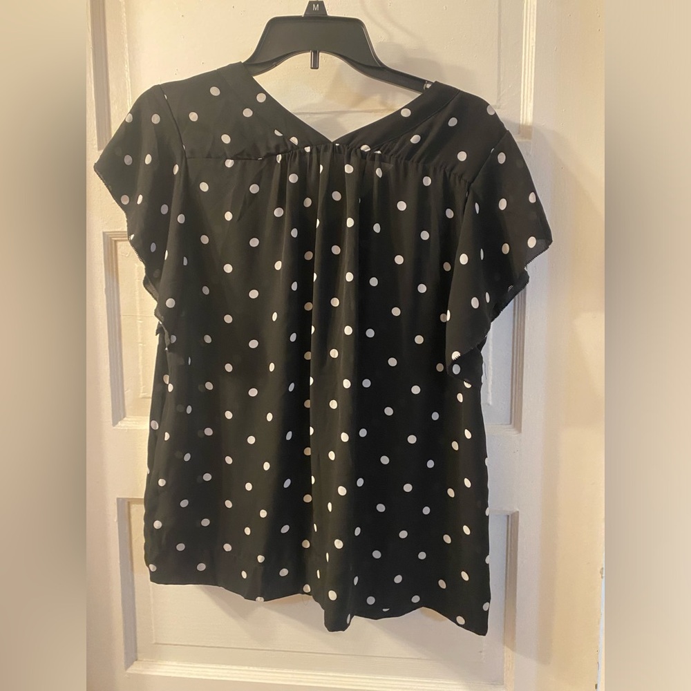 Black and white polka dot blouse - Picture 5 of 5